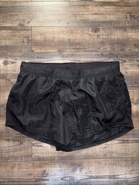 Athletic Works Women's Black Running Shorts with Elastic Waist